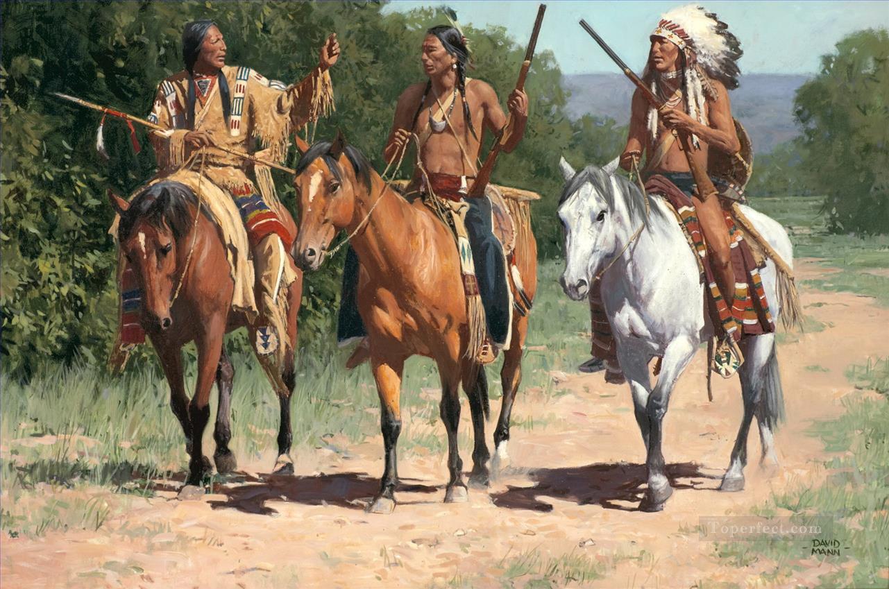 西アメリカ・インディアン 59油絵